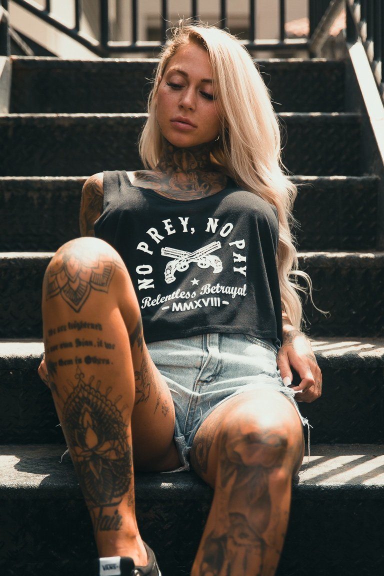 No Prey, No Pay Women's Crop Tank | | Wiccan Center