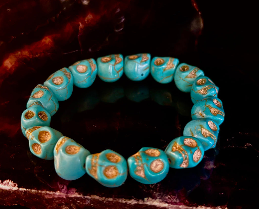 Turquoise Skull Energy Bracelet 💀💙 | | Wiccan Center