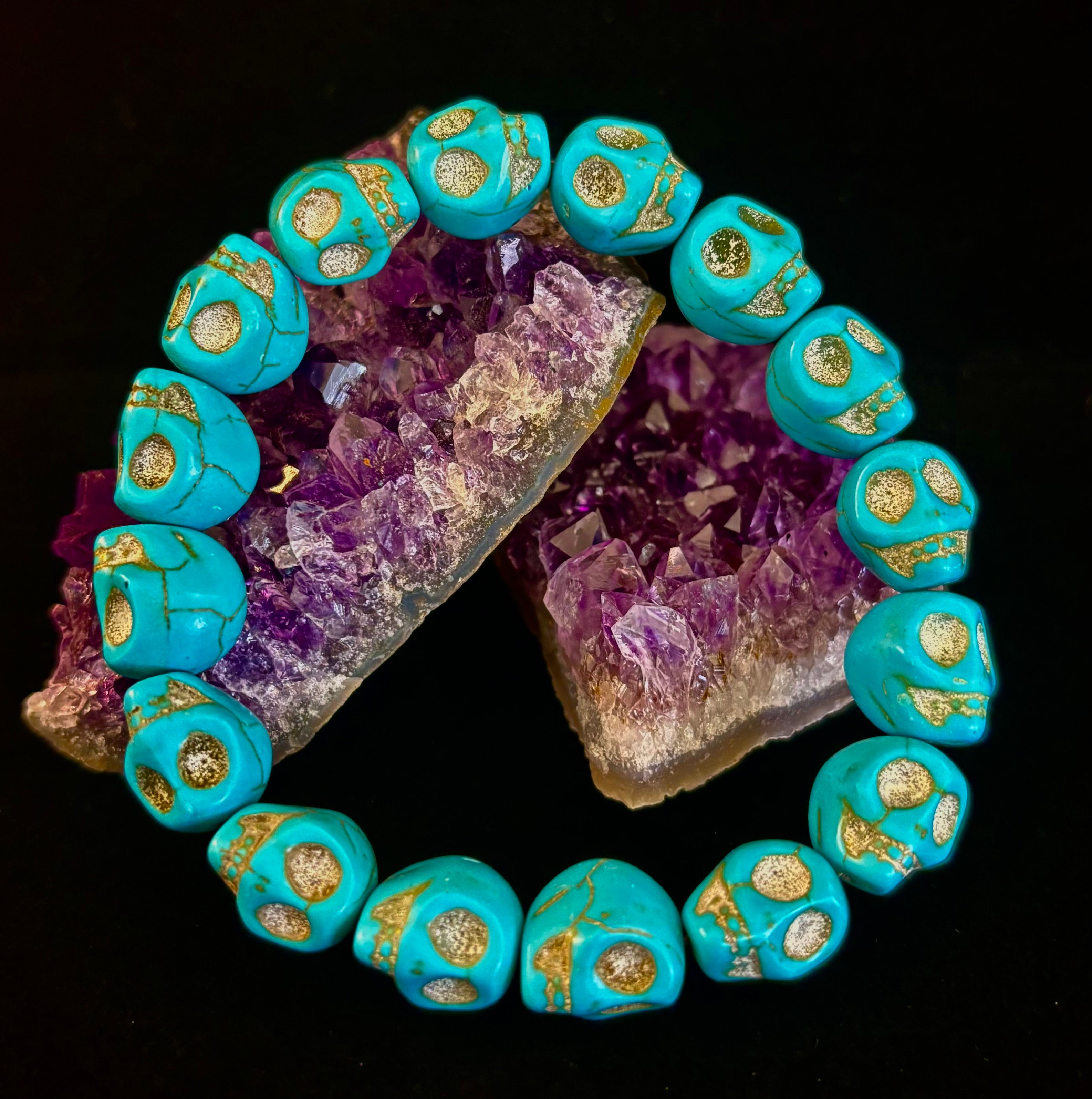 Turquoise Skull Energy Bracelet 💀💙 | | Wiccan Center