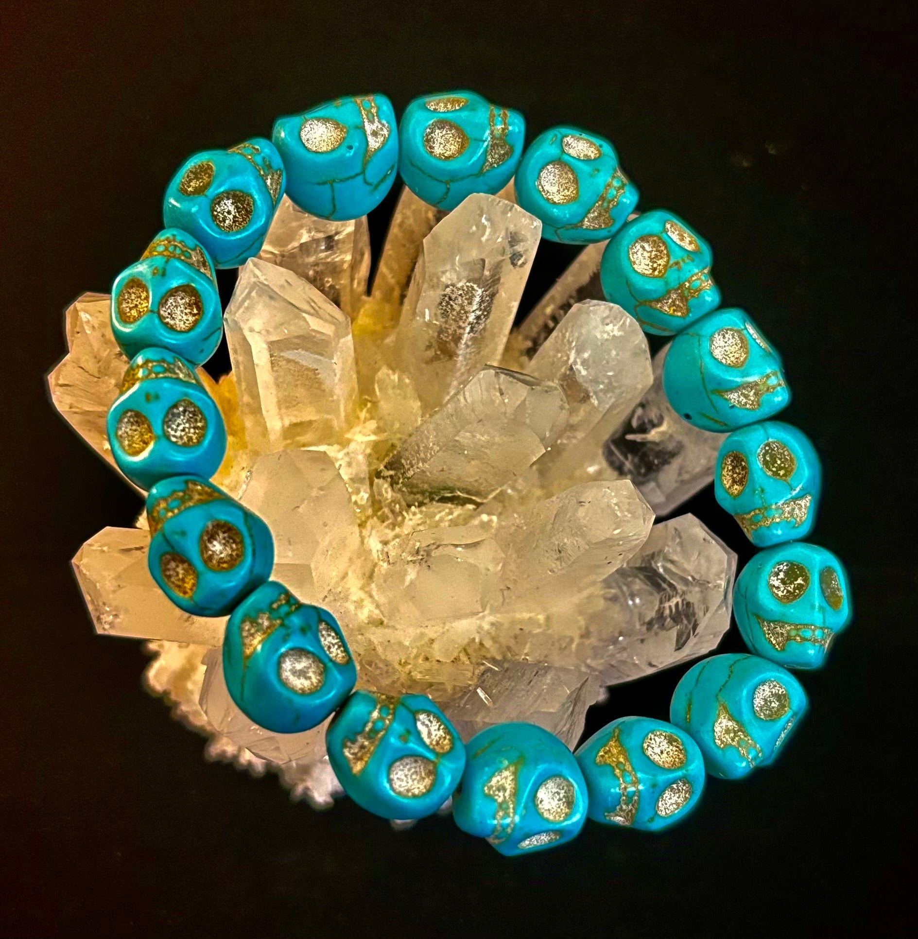 Turquoise Skull Energy Bracelet 💀💙 | | Wiccan Center
