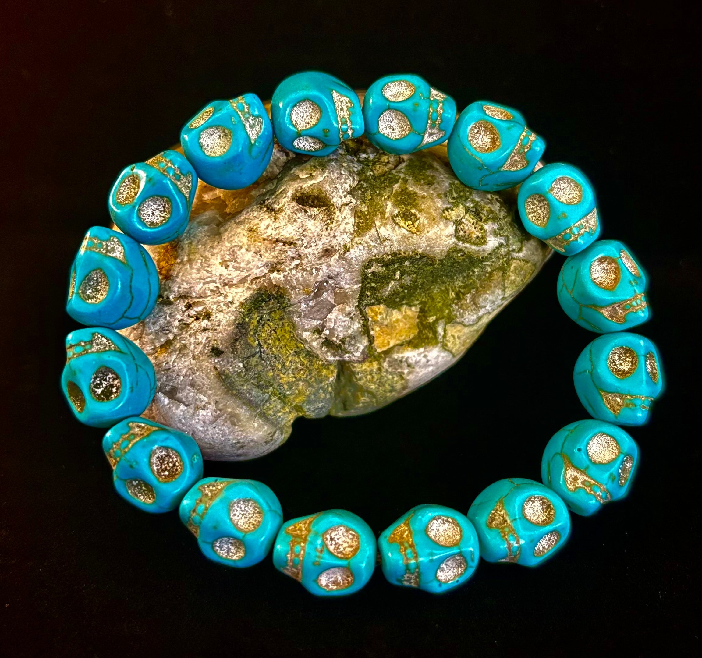Turquoise Skull Energy Bracelet 💀💙 | | Wiccan Center