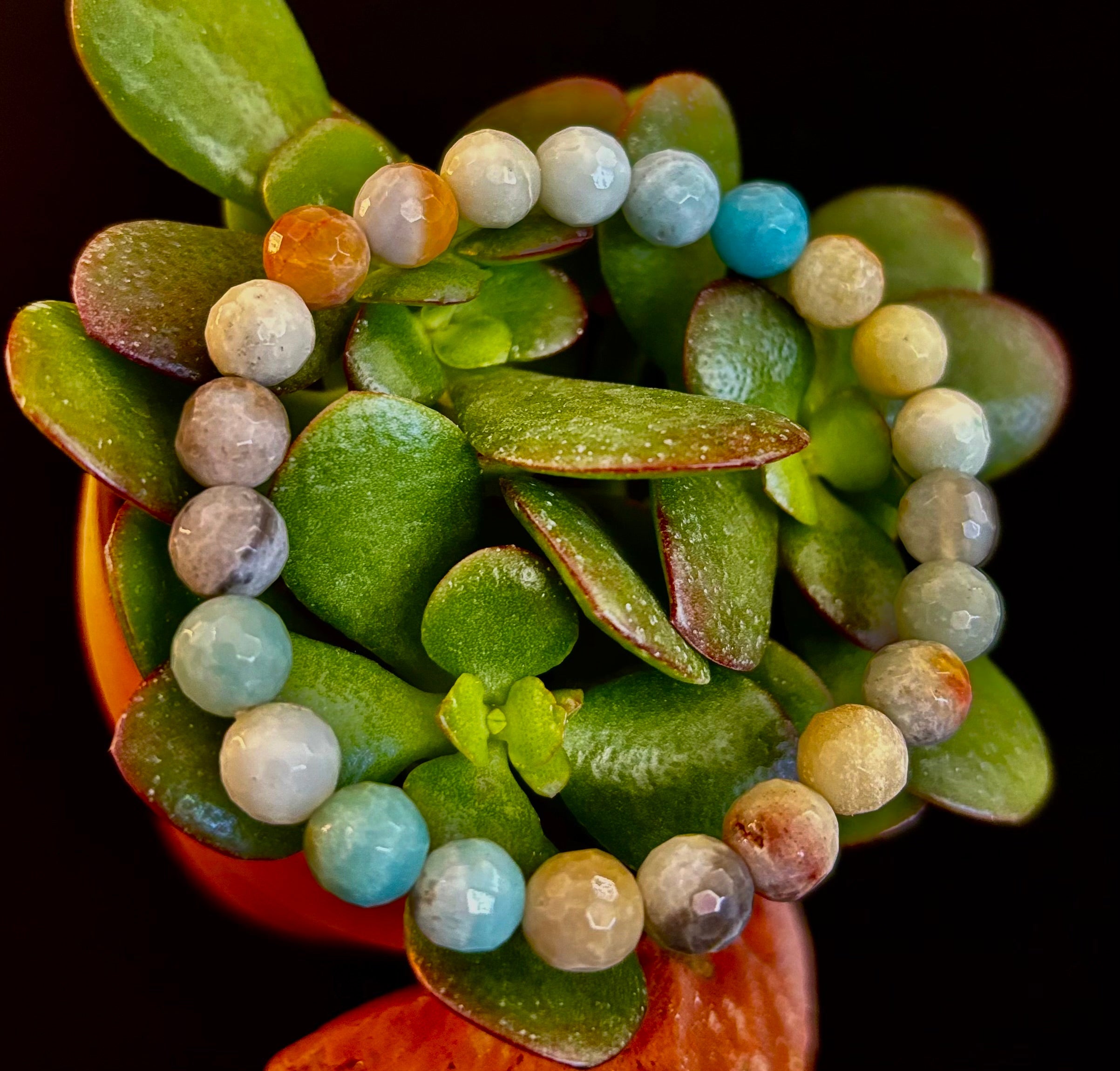 Amazonite Multifaceted Serenity Bracelet – Seafoam & Sand Collection 🌊✨ (Two amazing choices!) | | Wiccan Center