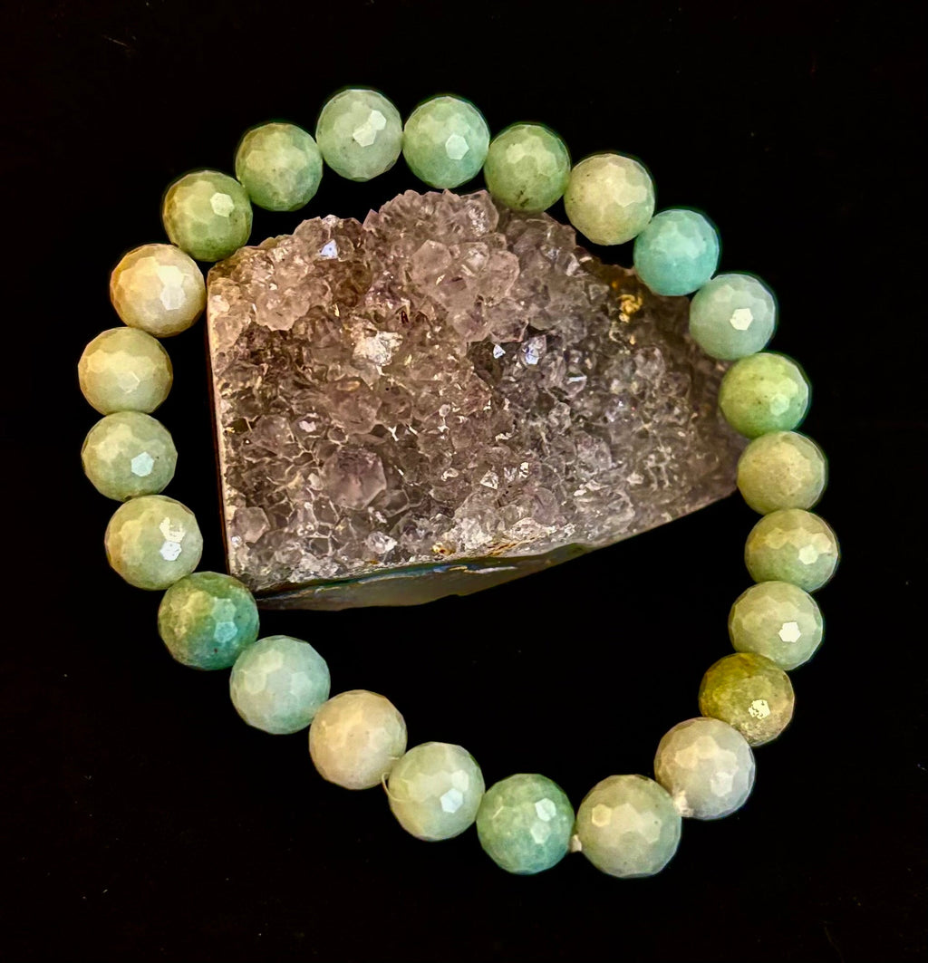 Amazonite Multifaceted Serenity Bracelet – Seafoam & Sand Collection 🌊✨ (Two amazing choices!) | | Wiccan Center