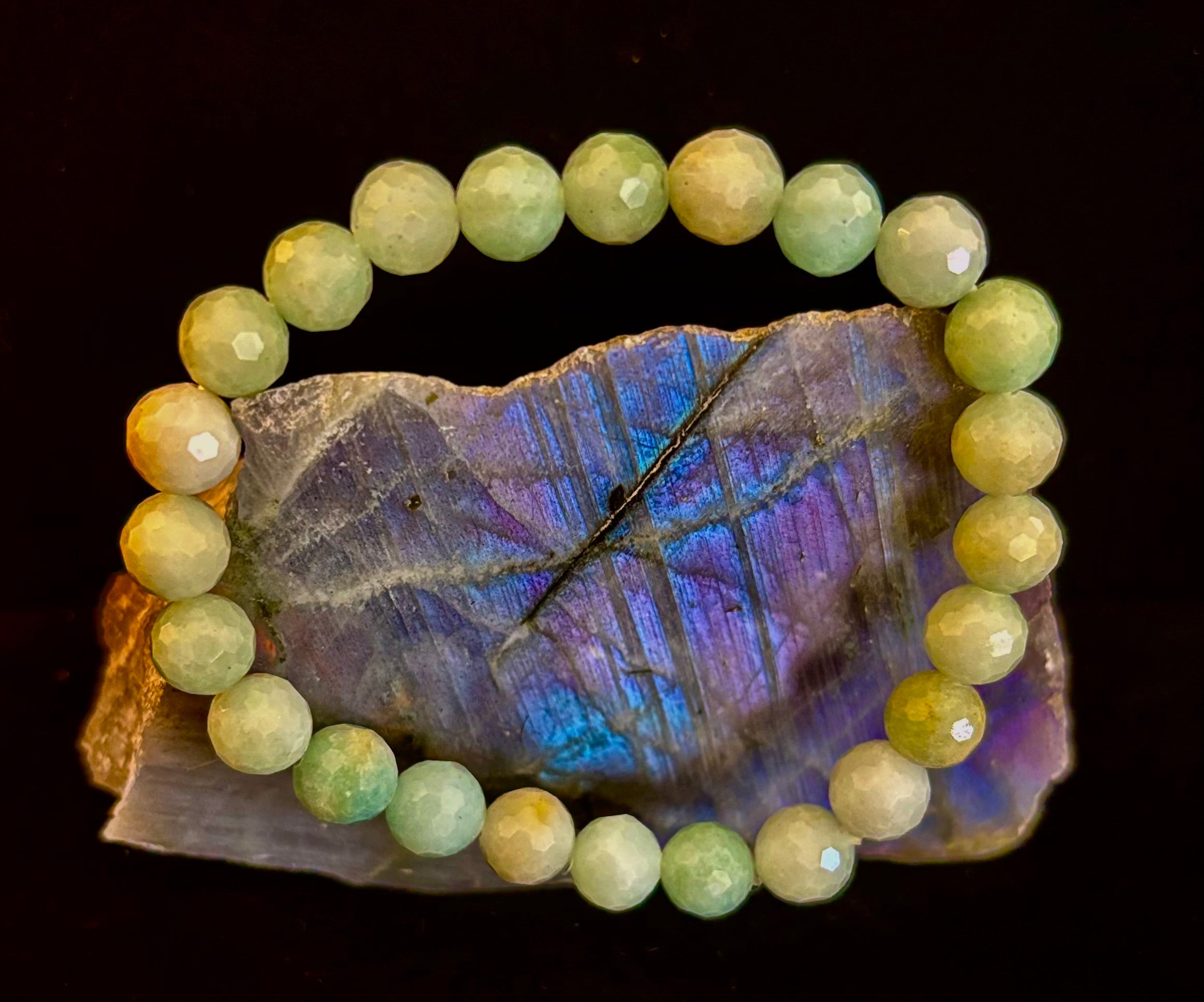 Amazonite Multifaceted Serenity Bracelet – Seafoam & Sand Collection 🌊✨ (Two amazing choices!) | | Wiccan Center
