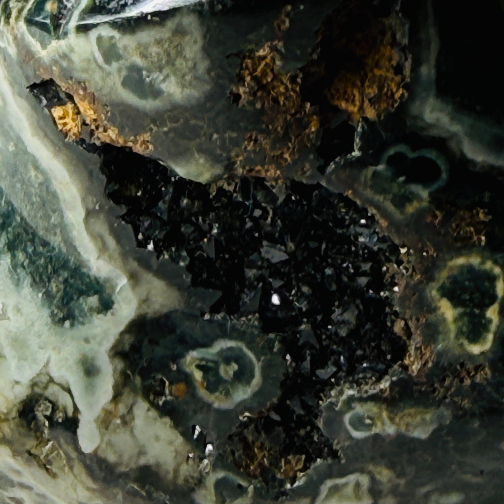 Mystery Jasper Flame Carving – Handpicked Polished Statement Piece (No Sub-Variety Selection) | | Wiccan Center
