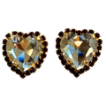 Lina Red Heart Earrings