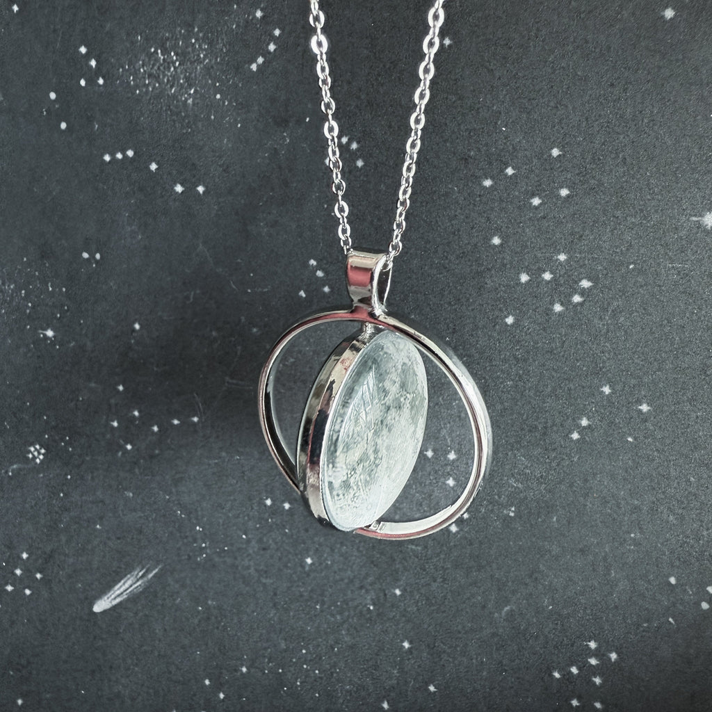Full Moon Double Sided Fidget Pendant Necklace | Necklace | Wiccan Center