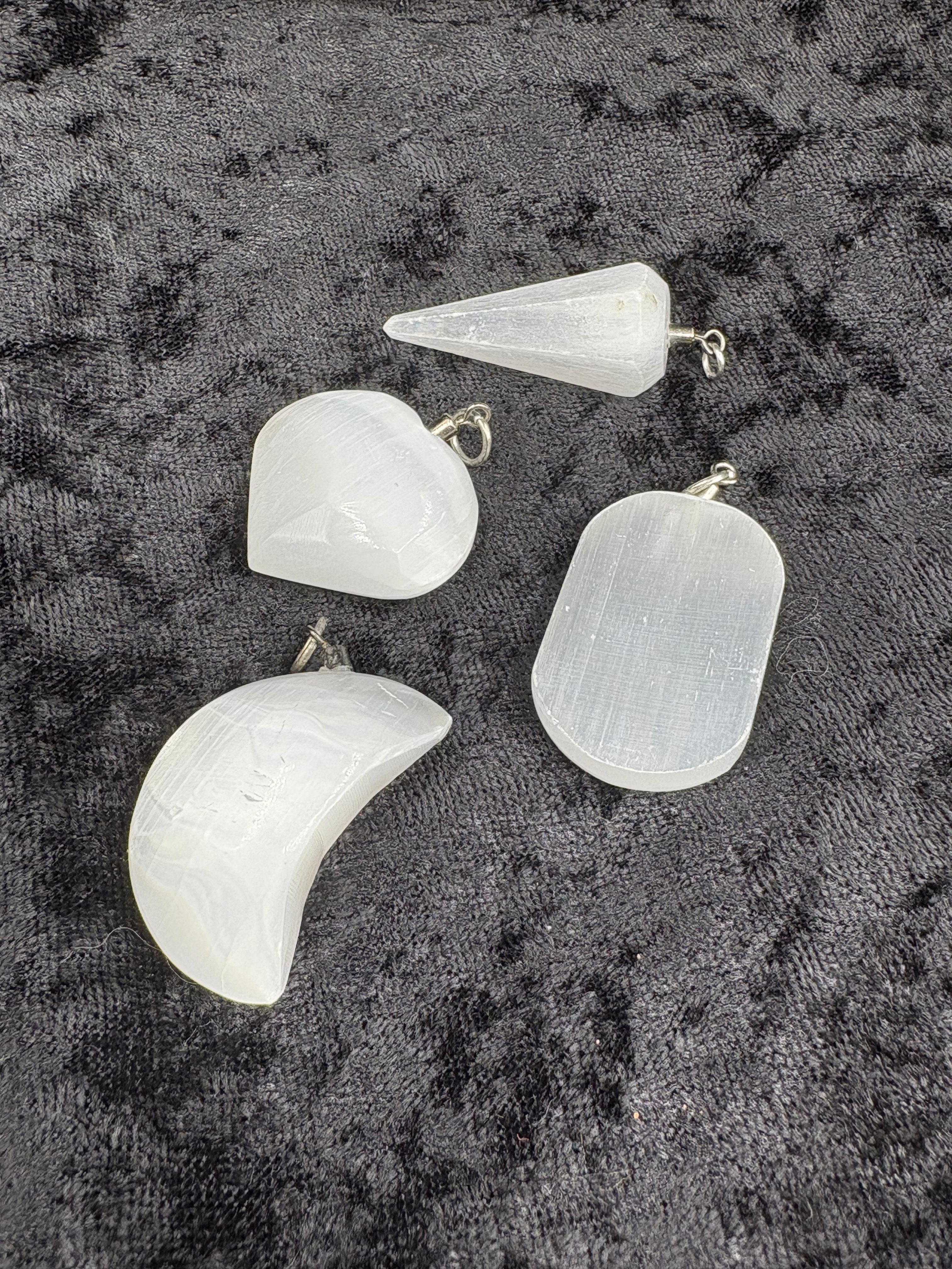 Selenite Pendant - Assorted | Jewelry-Pendant | Wiccan Center