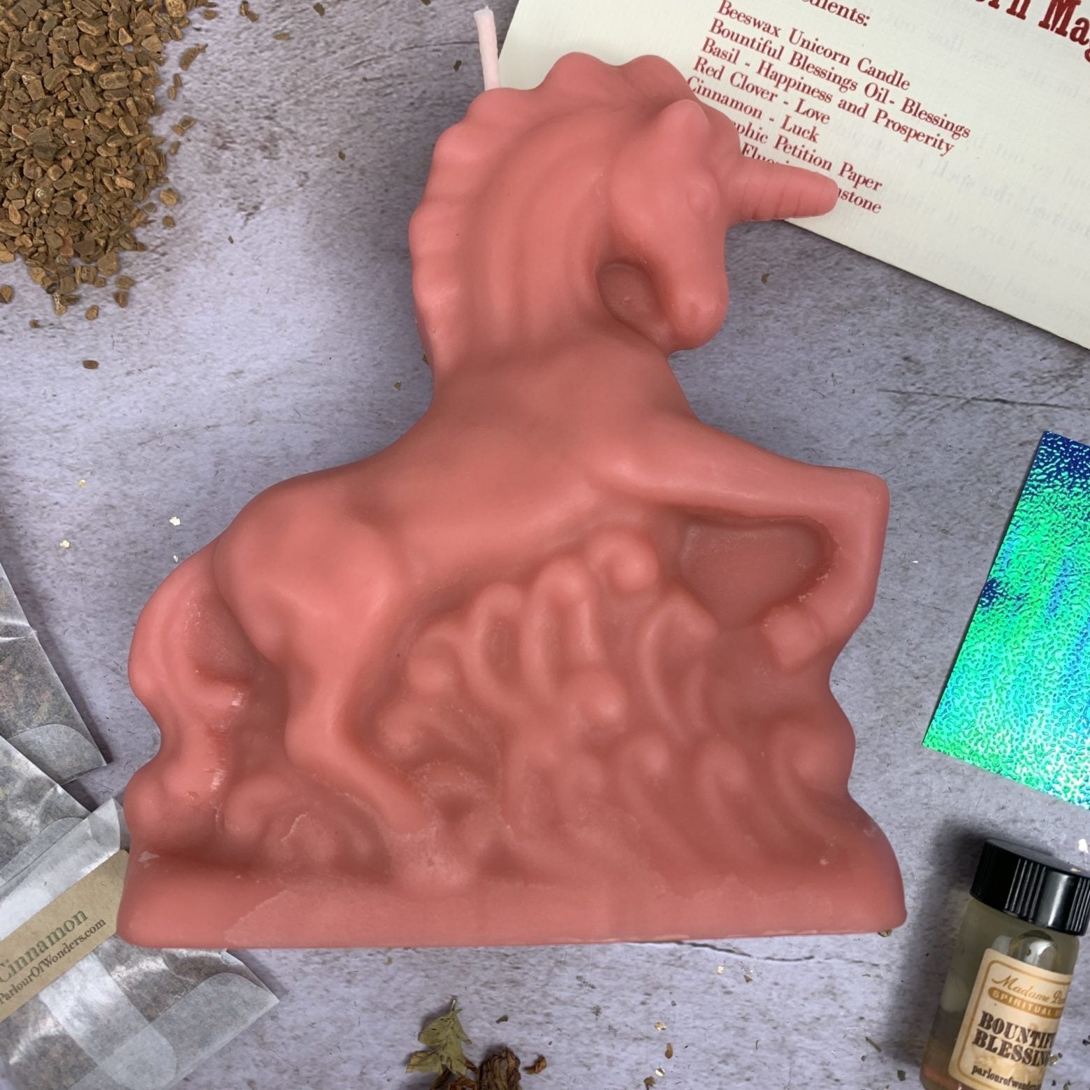 Unicorn Magic Candle Spell Kit - Manifestation & Wishes | Candle Spell Kit | Wiccan Center