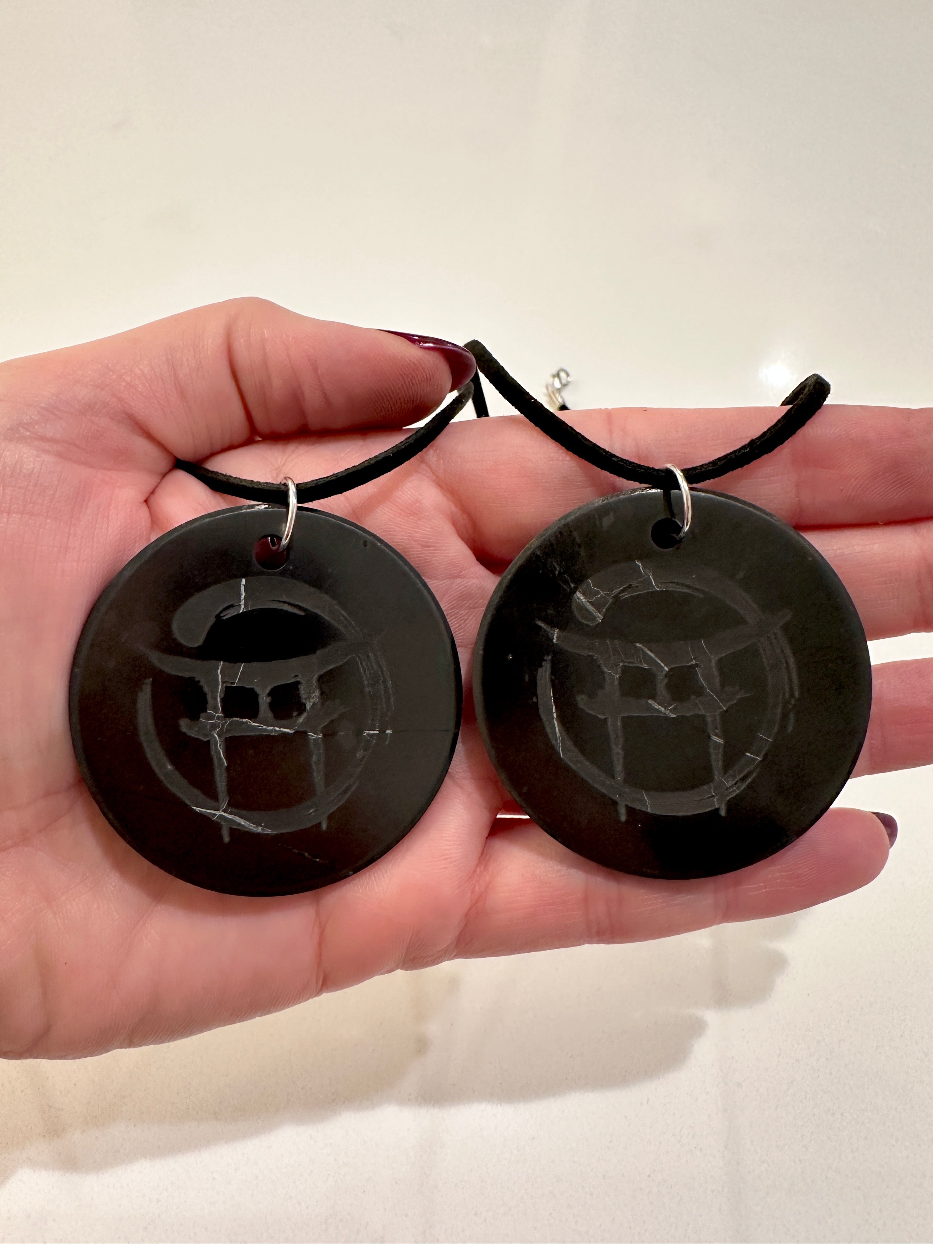 BEYOND MYSTIC SPECIAL EDITION SHUNGITE PENDANTS! - EMF Protection - Hand Cut Genuine Natural Shungite Pendant High Quality Black Lustrous Gemstone from Russia