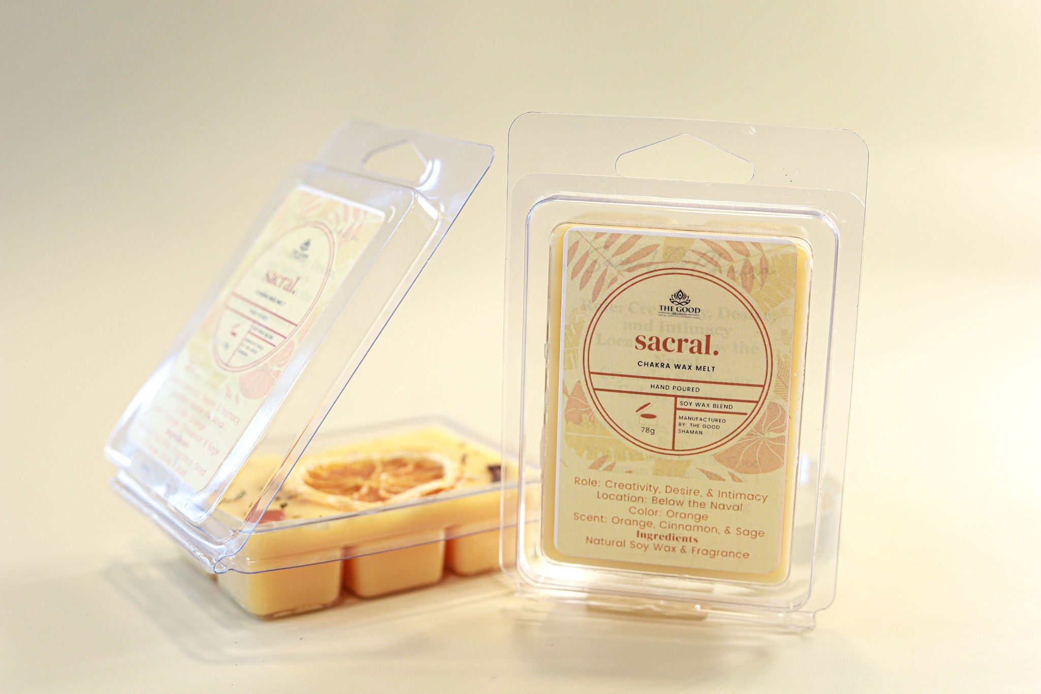 Sacral Chakra – Luxe Hand-Poured Natural Soy Wax Melts