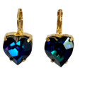 Nora Blue Heart Earrings