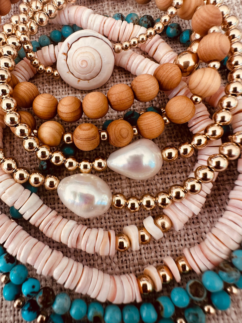 14K Gold Filled || Beaded Stretch Anklet | Anklet | Wiccan Center