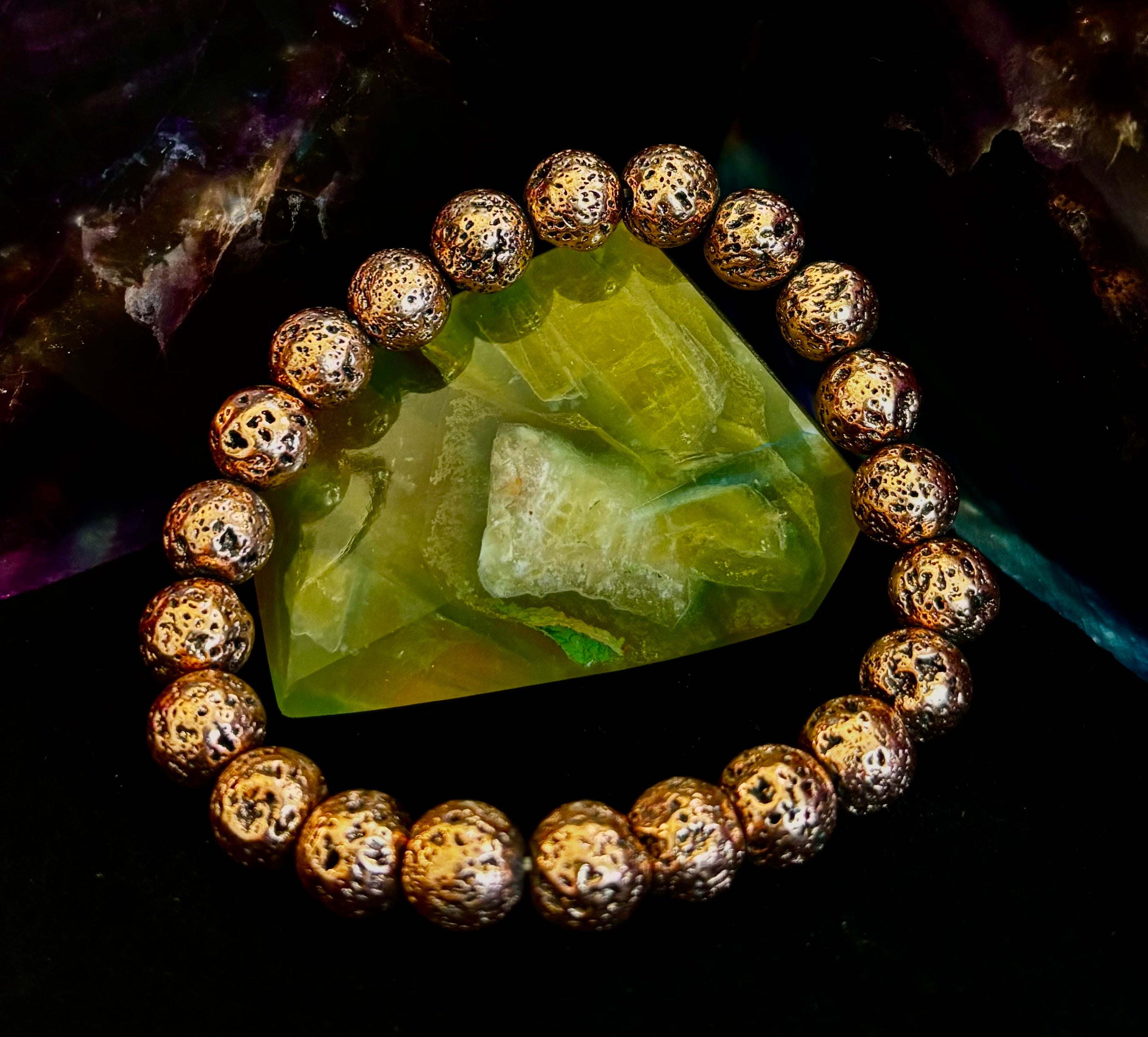 Glow & Go Lava Stack Bracelets – Gold & Silver