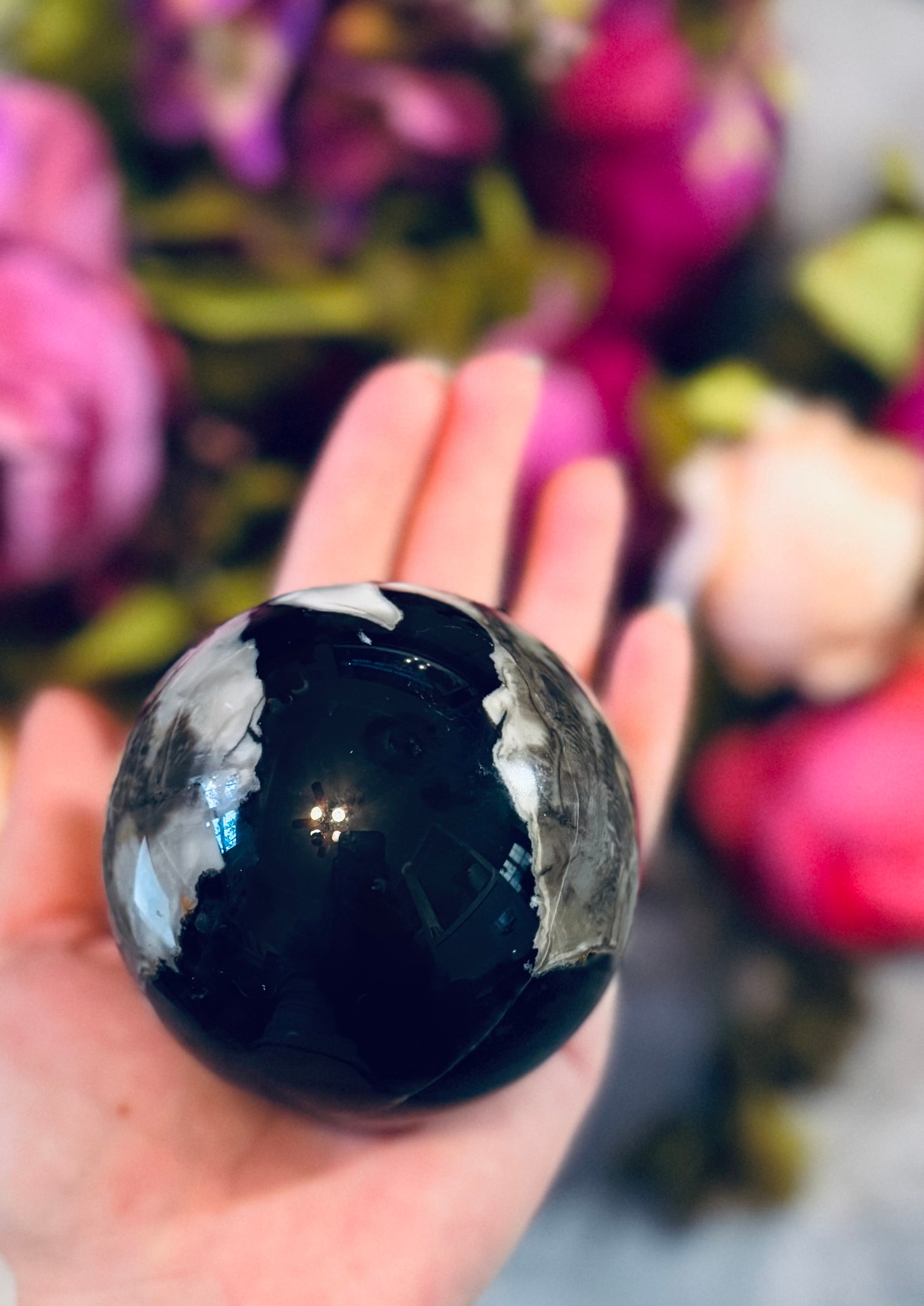 Volcano Agate Crystal Spheres, UV Fluorescent Crystal Balls | CRYSTALS | Wiccan Center