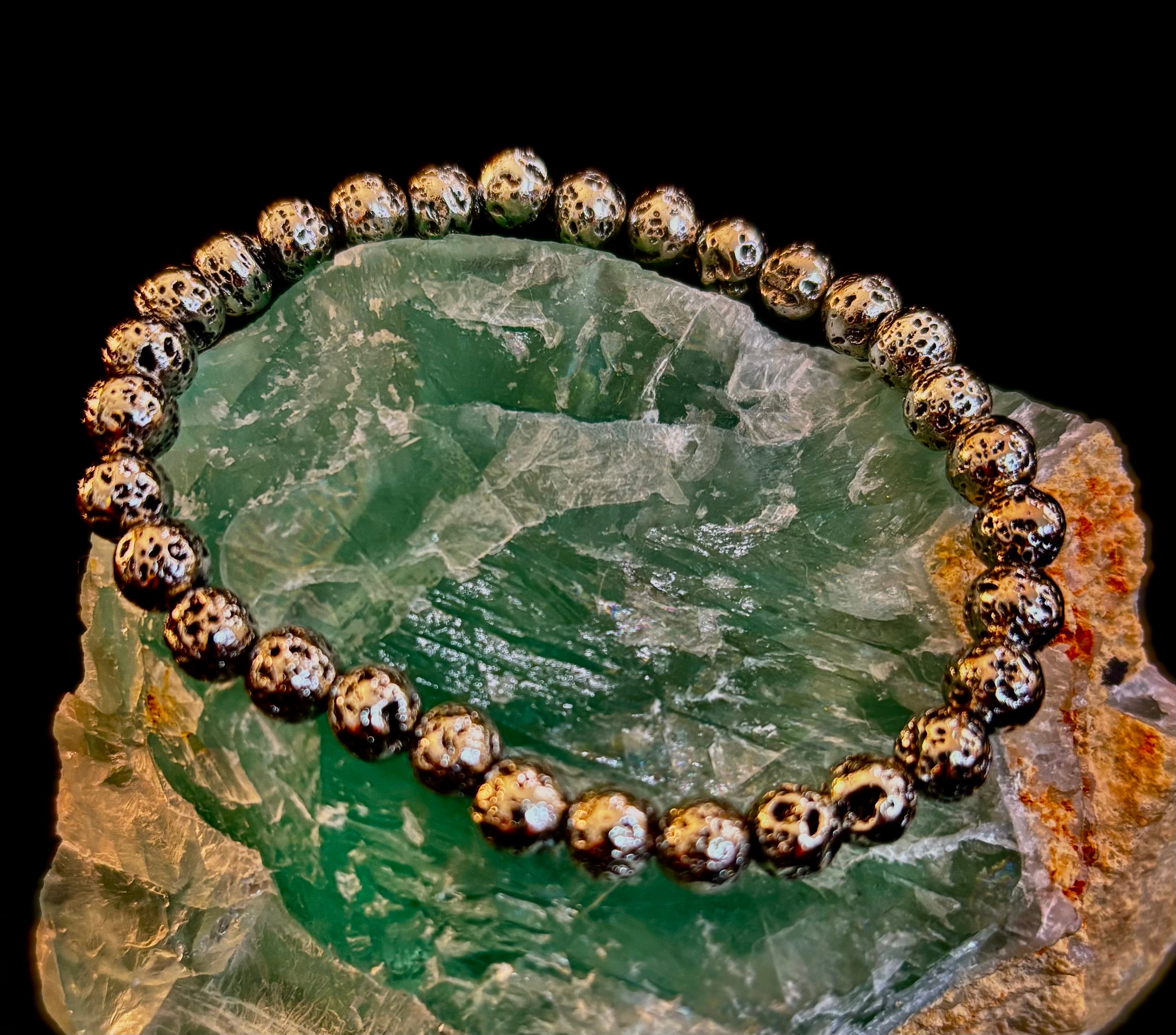 Glow & Go Lava Stack Bracelets – Gold & Silver