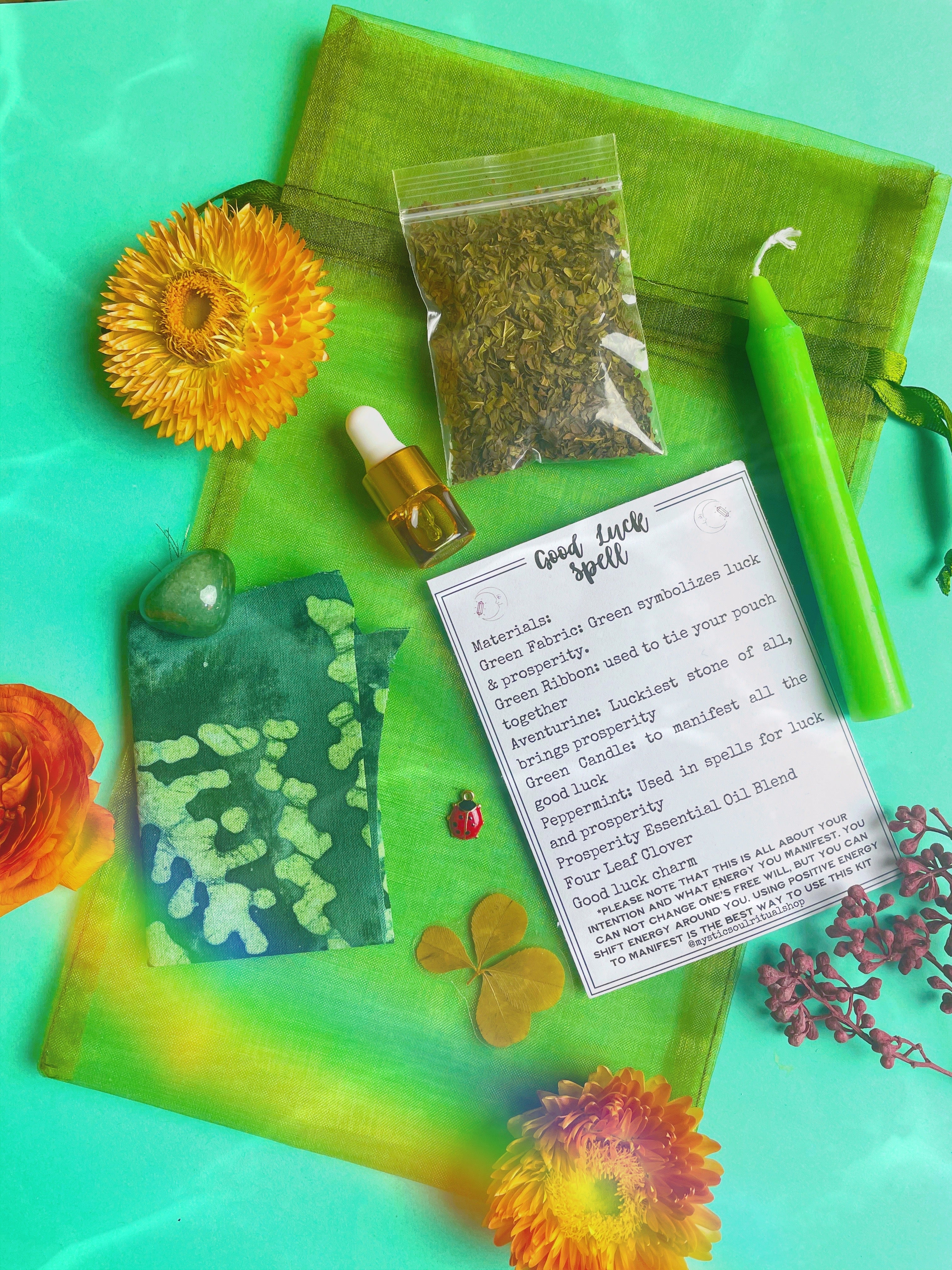 Good Luck Spell Ritual Kit | Spell kit | Wiccan Center