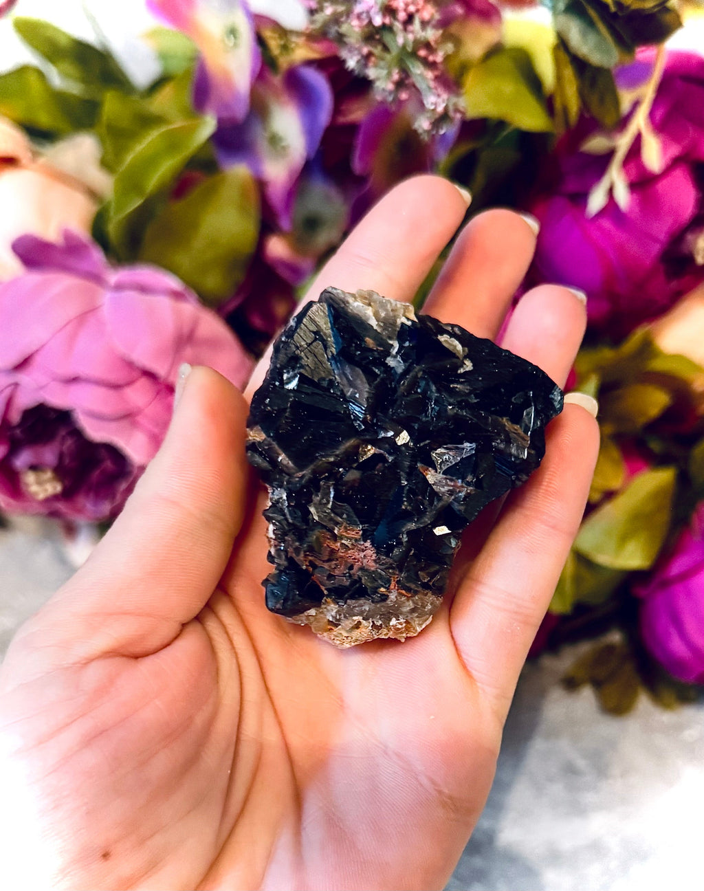RARE Black Rose Fluorite Specimens, Fluoresce Red or Pink | | Wiccan Center