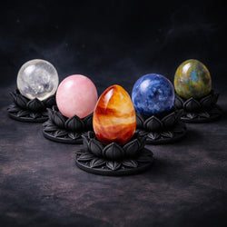 Dark Ethereal Lotus Crystal Ball Stand — Pack of 5 (Beta Edition) | | Wiccan Center