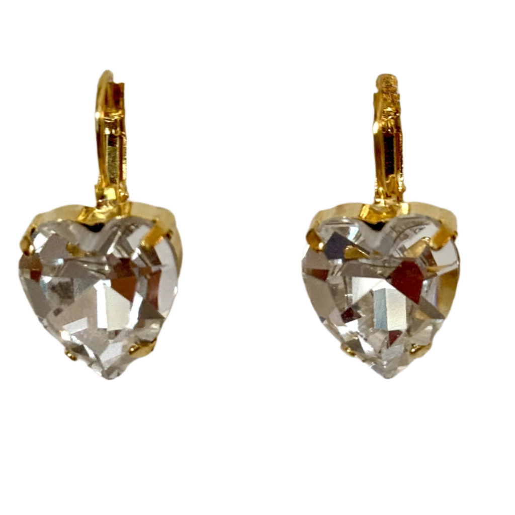 Nora Crystal Heart Earrings