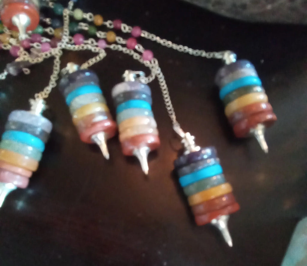 Chakra Coin Pendulum | | Wiccan Center