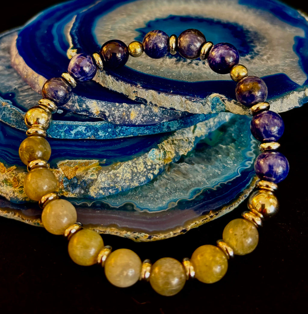 Men’s Sodalite & Labradorite Energy Bracelet – Confidence, Clarity & Protection