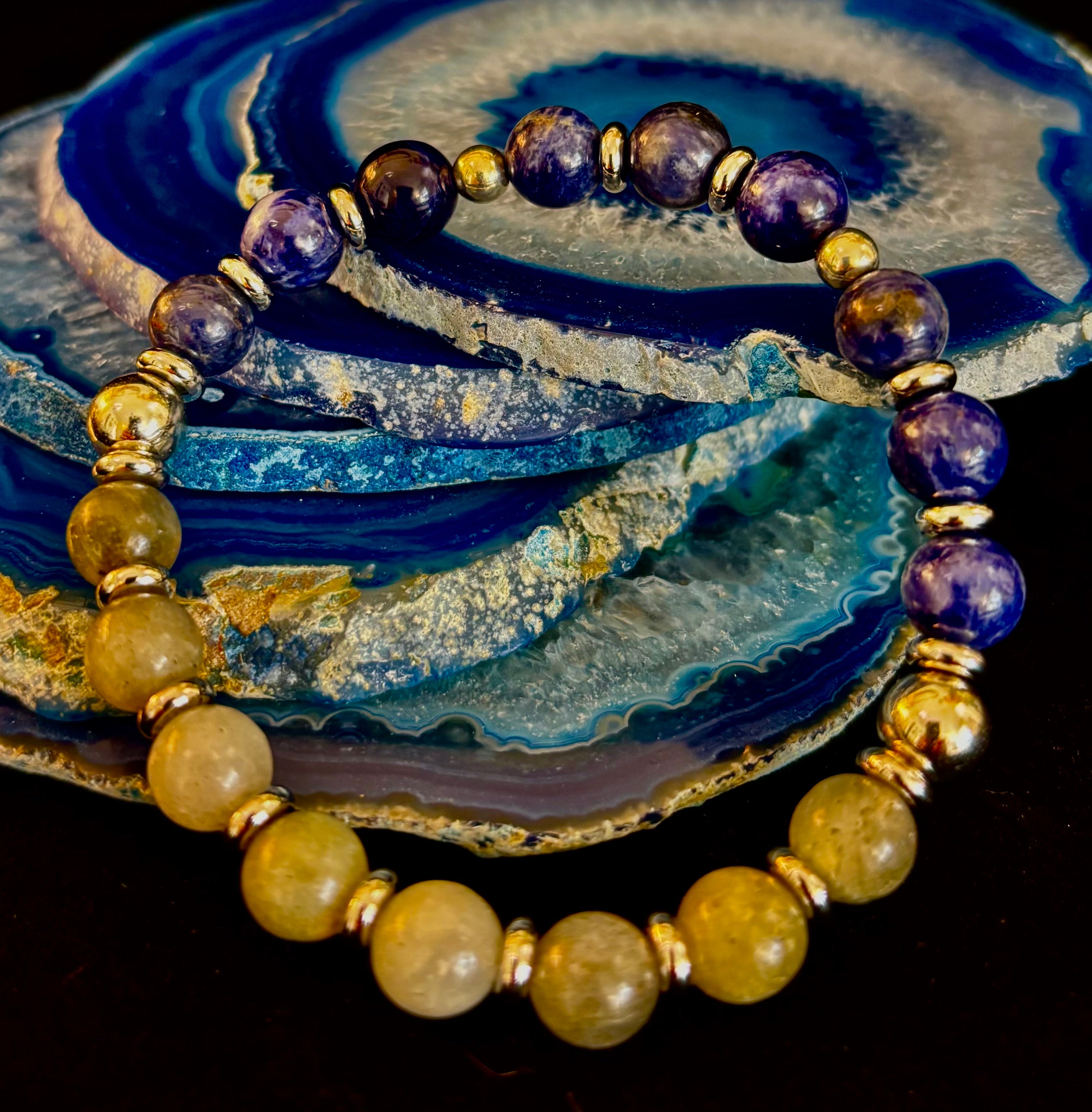 Men’s Sodalite & Labradorite Energy Bracelet – Confidence, Clarity & Protection