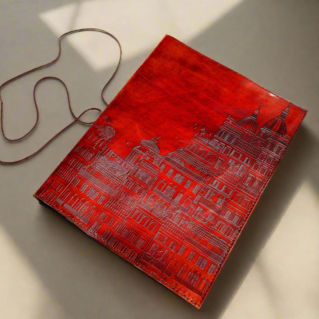 European Adventure: 10x13 Leather Journal | Journal | Wiccan Center