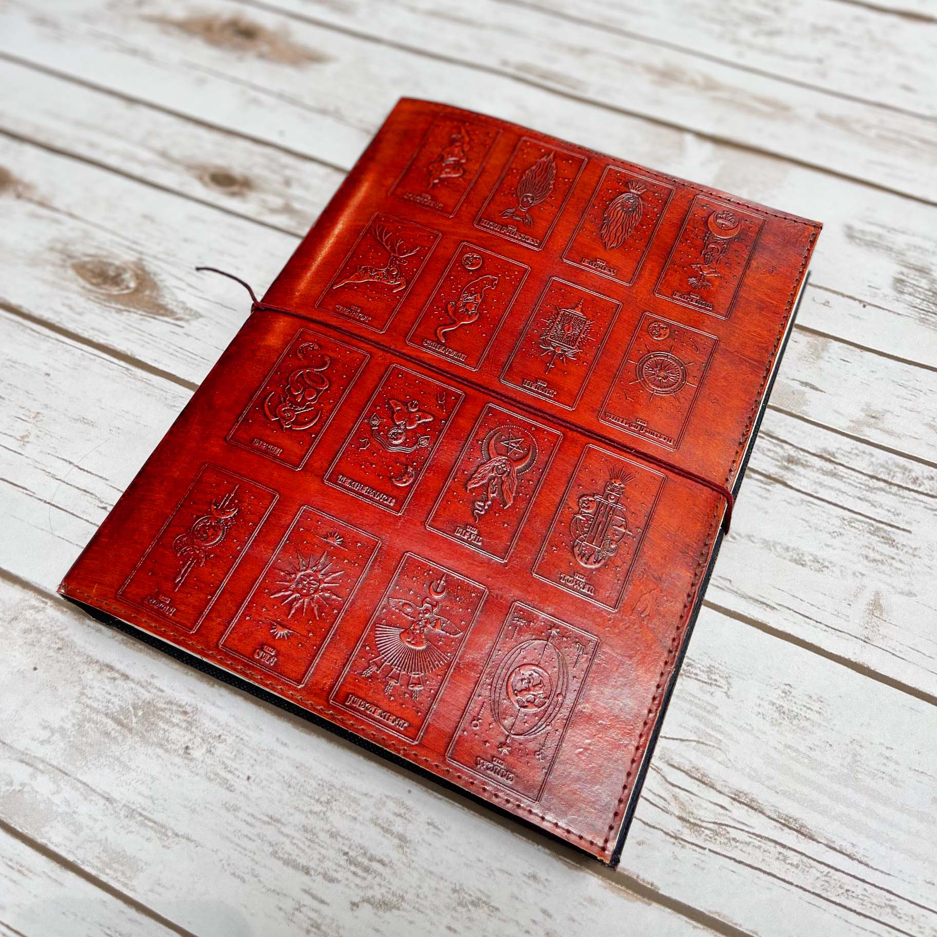 Mystic Tarot: 10x13 Leather Journal | Journal | Wiccan Center
