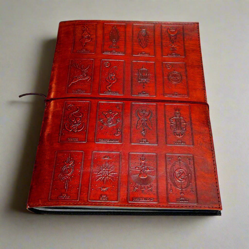 Mystic Tarot: 10x13 Leather Journal | Journal | Wiccan Center