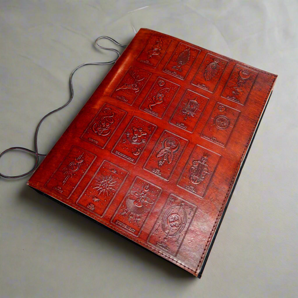 Mystic Tarot: 10x13 Leather Journal | Journal | Wiccan Center