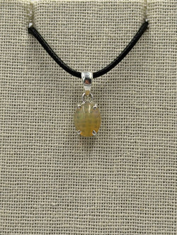 Sterling Silver Oval Ethiopian Opal Pendant Size 3 | Pendant | Wiccan Center
