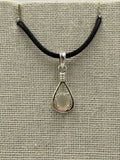 Sterling Silver Open Teardrop Ethiopian Opal Pendant | Pendant | Wiccan Center