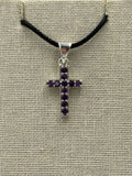 Sterling Silver Amethyst Cross Pendant | Pendant | Wiccan Center