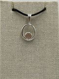 Sterling Silver Open Bubble Rose Quartz Pendant | Pendant | Wiccan Center