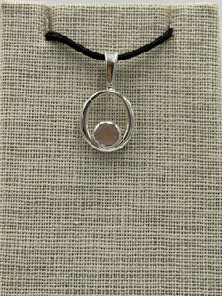 Sterling Silver Open Bubble Rose Quartz Pendant | Pendant | Wiccan Center