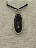 Sterling Silver Oval Spectrolite Pendant Size 1 | Pendant | Wiccan Center