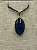 Sterling Silver Oval Labradorite Pendant | Pendant | Wiccan Center