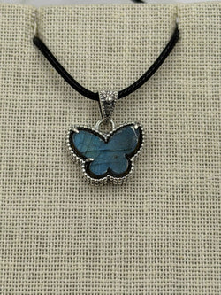 Sterling Silver Butterfly Labradorite Pendant | Pendant | Wiccan Center