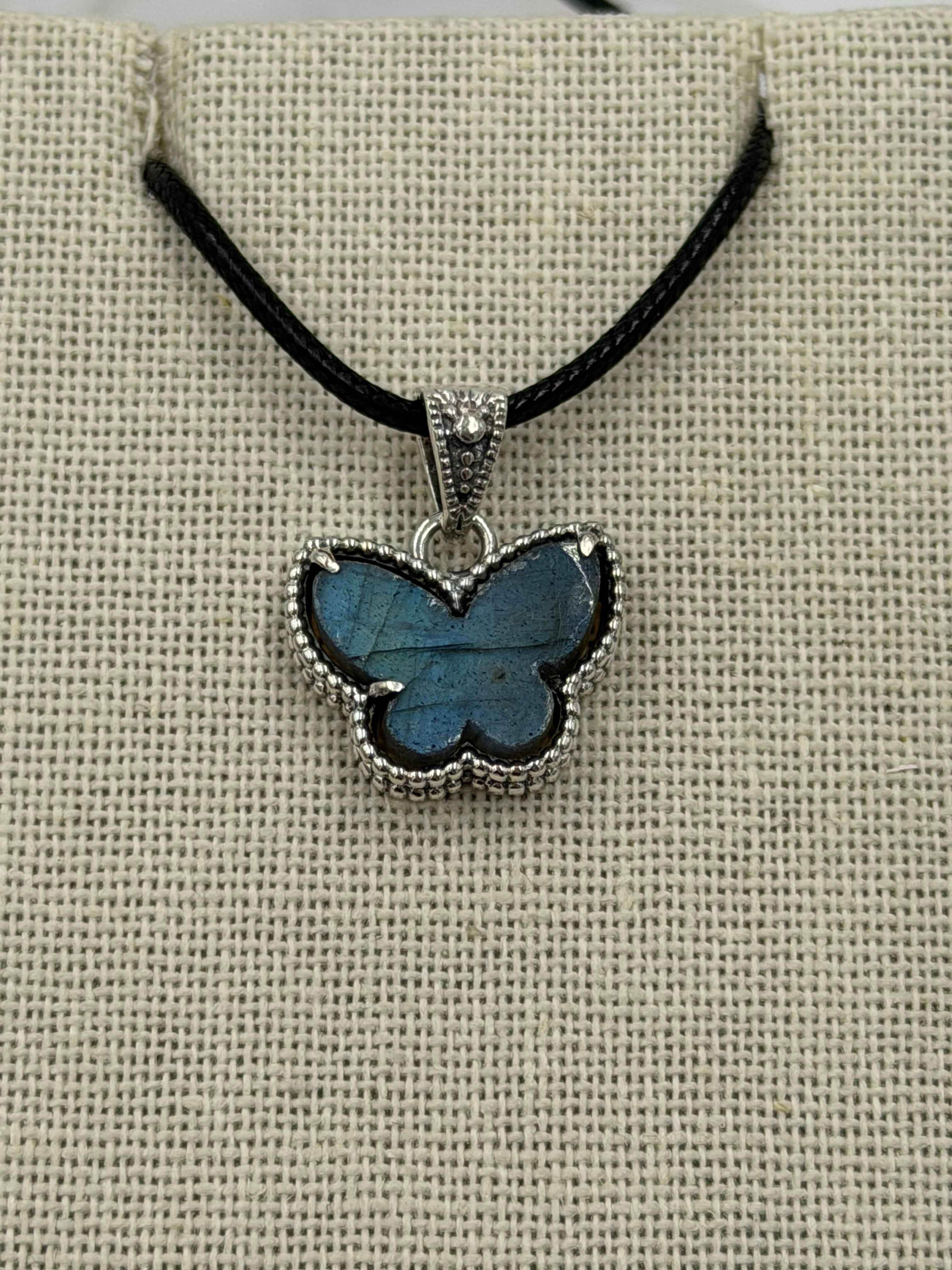 Sterling Silver Butterfly Labradorite Pendant | Pendant | Wiccan Center
