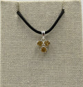 Sterling Silver Triple Round Citrine Pendant | Pendant | Wiccan Center