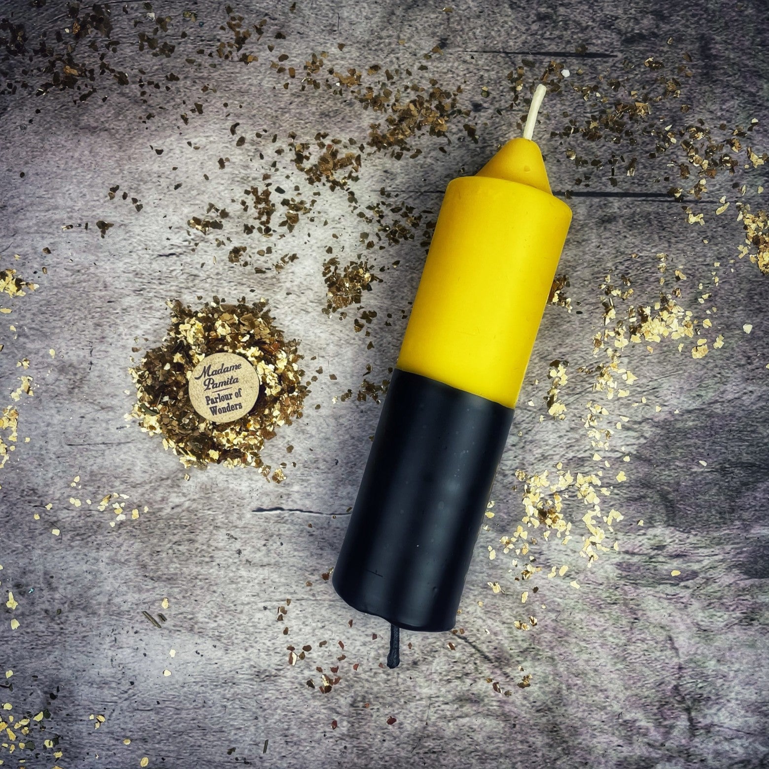 Beeswax Double Action Reversing Spell Candle - Protection & Curse Reversal Magic | Beeswax Candle | Wiccan Center
