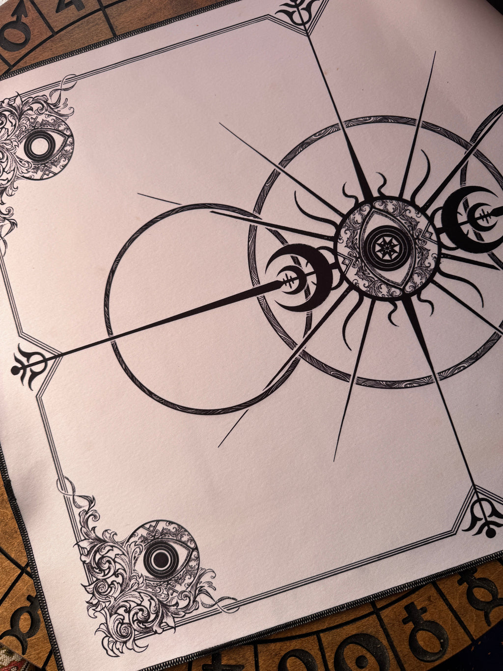 Divination Mat - Charm Casting w/ Instructions (Large: 30”x22”)