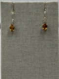 Sterling Silver Oval Citrine Dangle Earrings Size 1 | Earrings | Wiccan Center