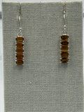 Sterling Silver Bar Citrine Dangle Earrings | Earrings | Wiccan Center