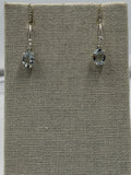 Sterling Silver Oval Aquamarine Dangle Earrings Size 2 | Earrings | Wiccan Center