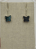 Sterling Silver Butterfly Labradorite Dangle Earrings | Earrings | Wiccan Center
