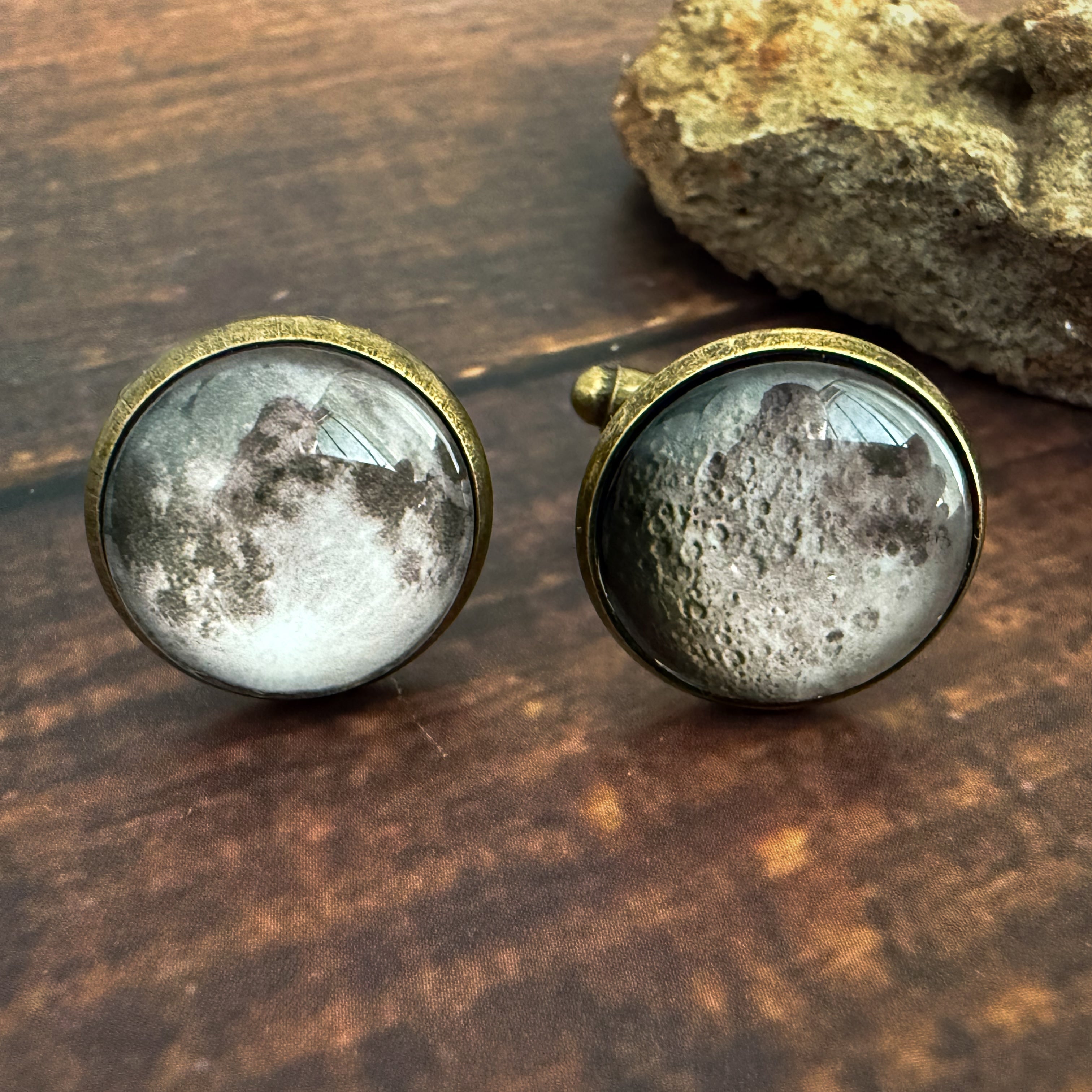 Dark Side of the Moon Cuff Links | Cufflinks | Wiccan Center