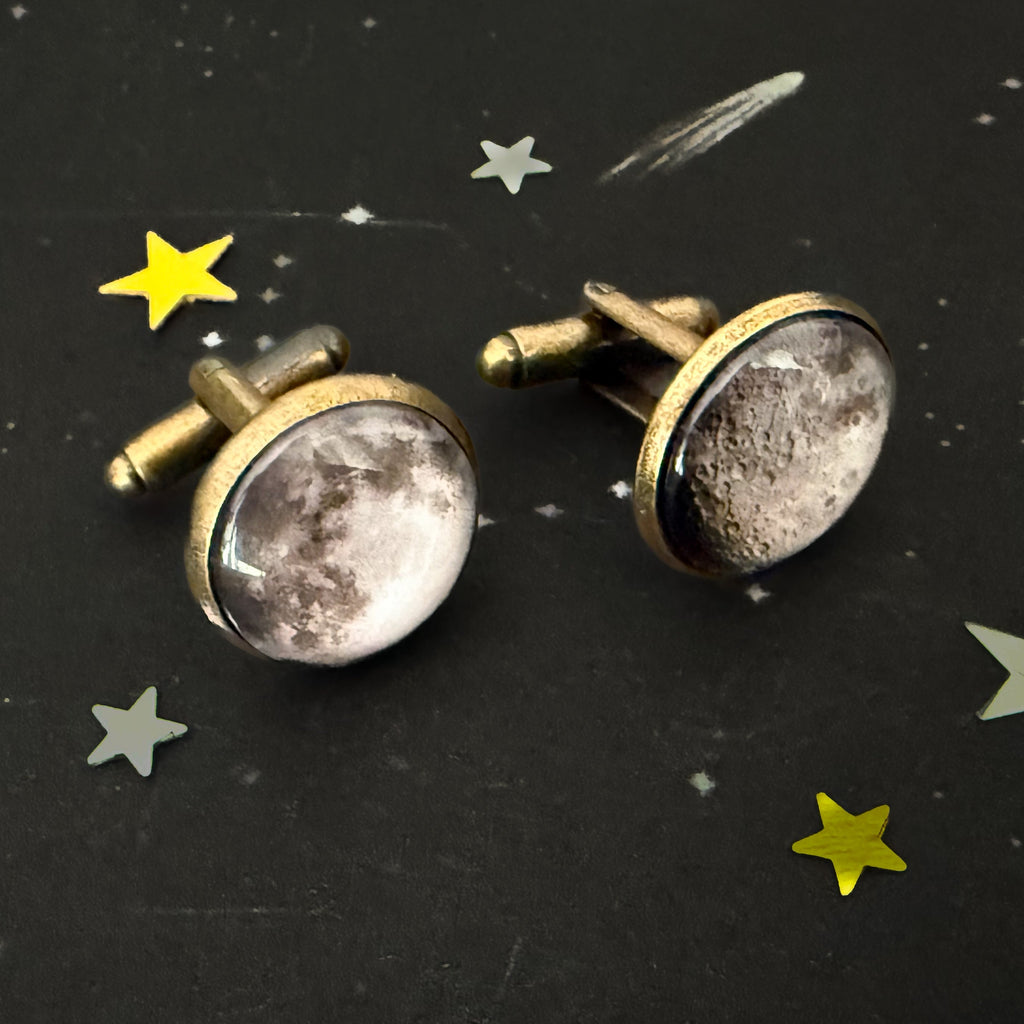 Dark Side of the Moon Cuff Links | Cufflinks | Wiccan Center