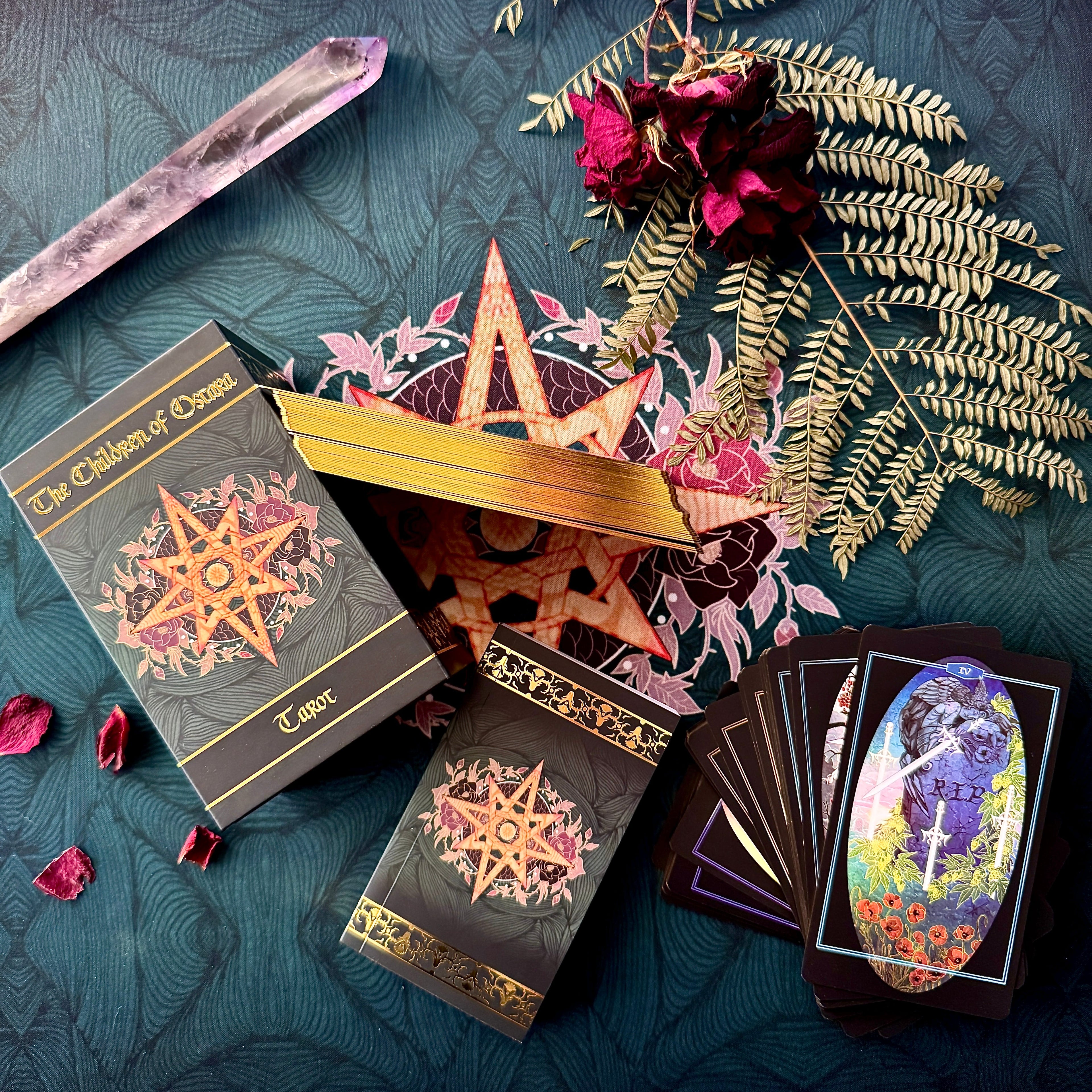 **NEW** Children of Ostara tarot card deck & book set- LIMITED GOLD EDITION